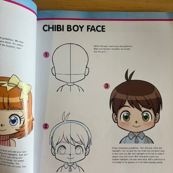 How to Draw Manga Chibi and Cute Critters--drawing instruction manual, unused - Picture 3 of 5